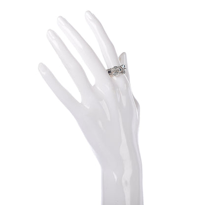 David Yurman Sterling Silver Diamond Iolite Blue Topaz Confetti 3 Row Ring 54 7 2 of 5