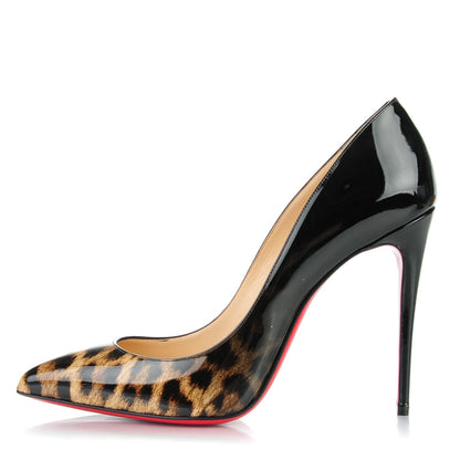 Christian Louboutin Patent Degrade Leopard Pigalle Follies 100 Pumps 39.5 Leopard Black 1 of 8