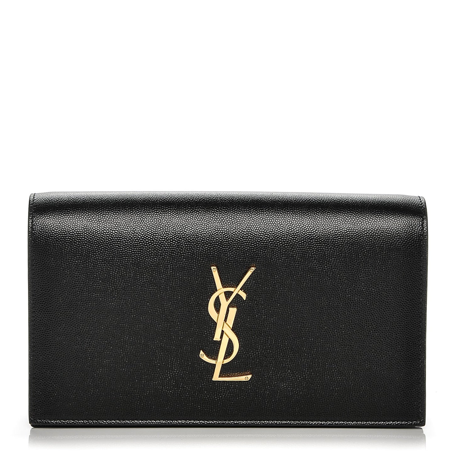 Grain De Poudre Classic Monogram Kate Clutch Black