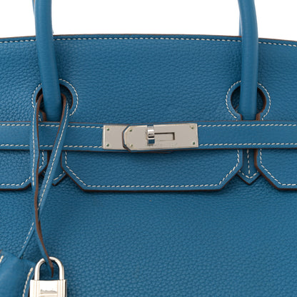 Hermes Togo Eclat Birkin 40 Mykonos White 8 of 11