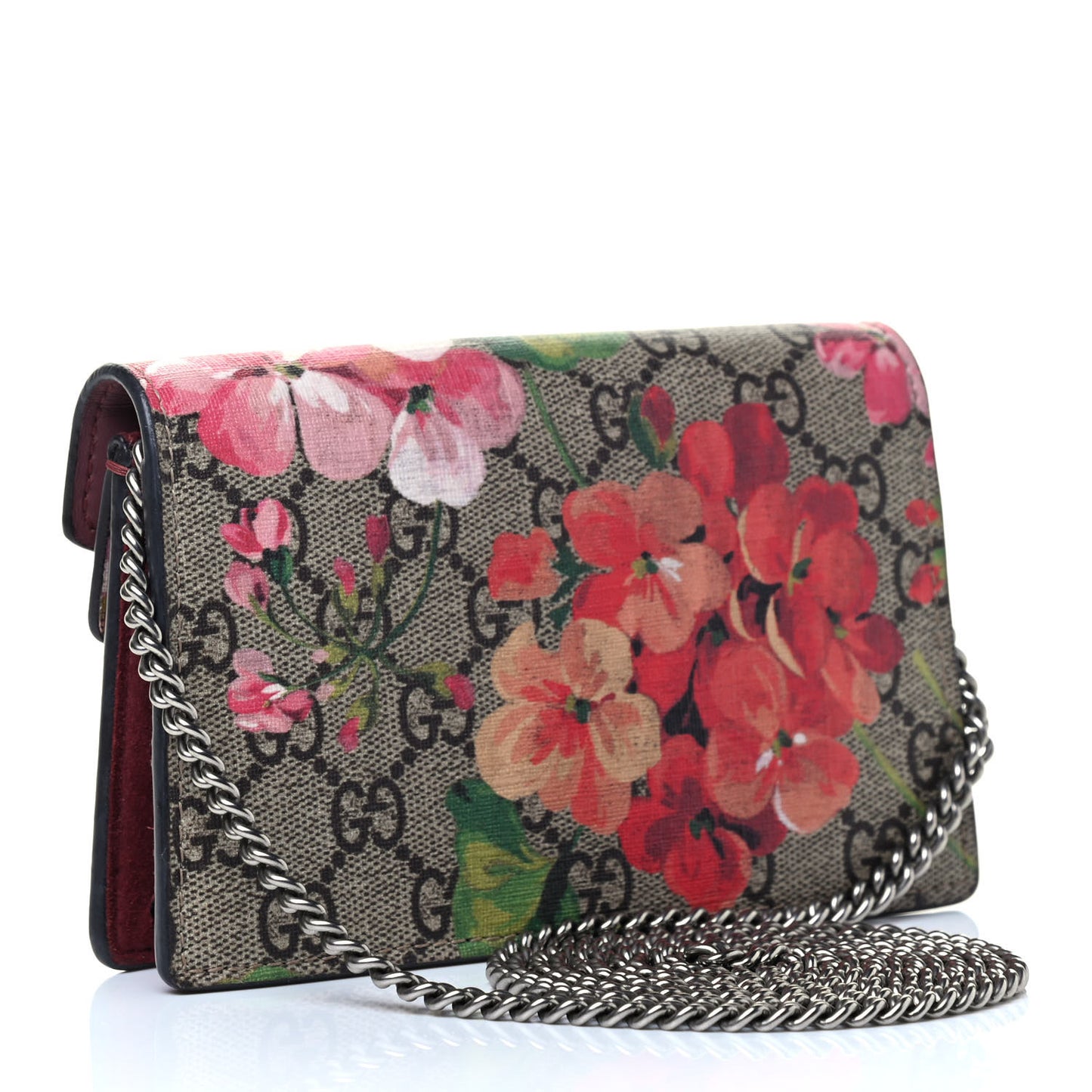 GG Supreme Monogram Blooms Super Mini Dionysus Shoulder Bag Beige Multicolor Dry Rose