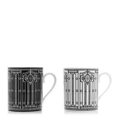 Hermes Porcelain H Deco Mug Set Of 2 1 of 7