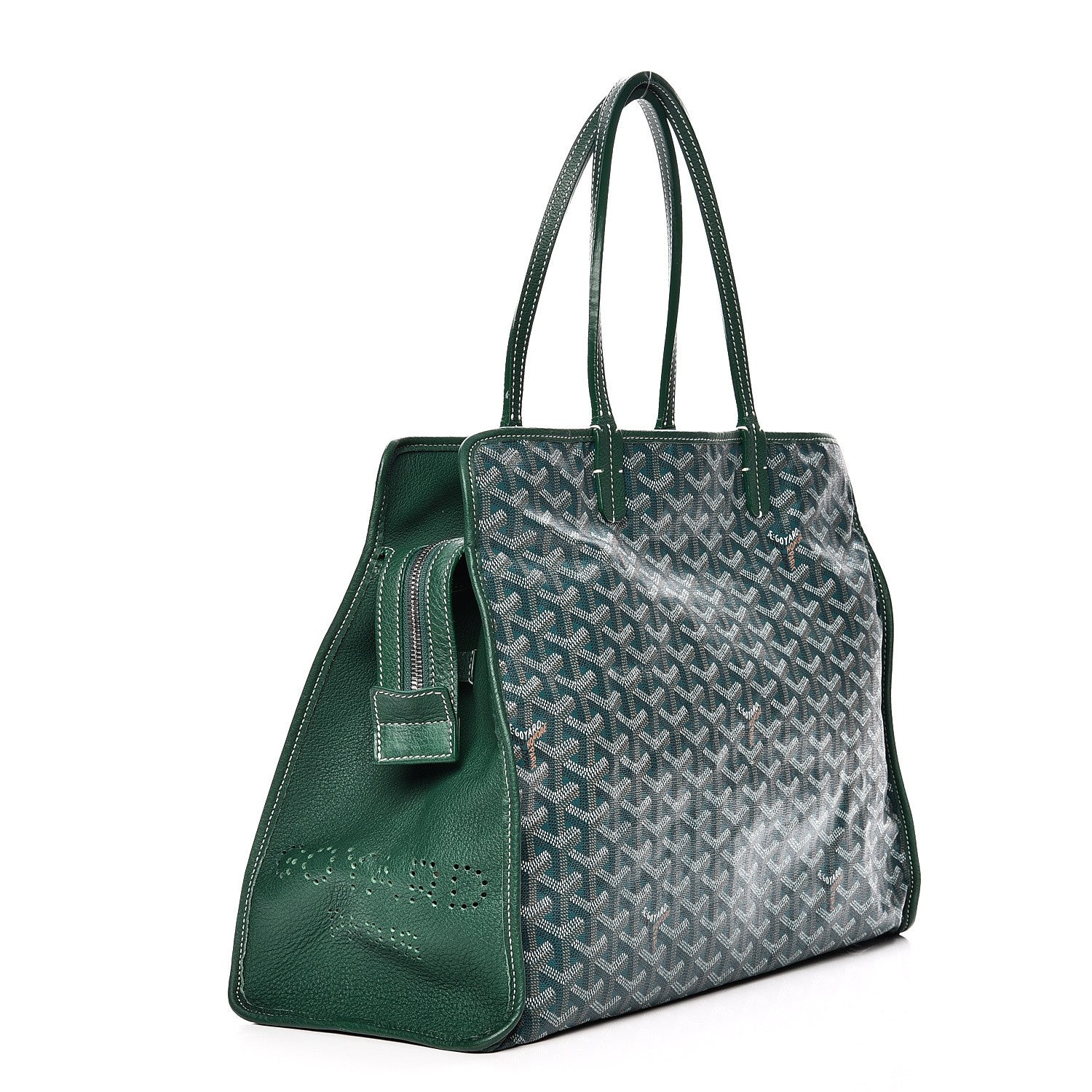 Goyard Goyardine Sac Hardy Pet Carrier PM Green 4 of 15