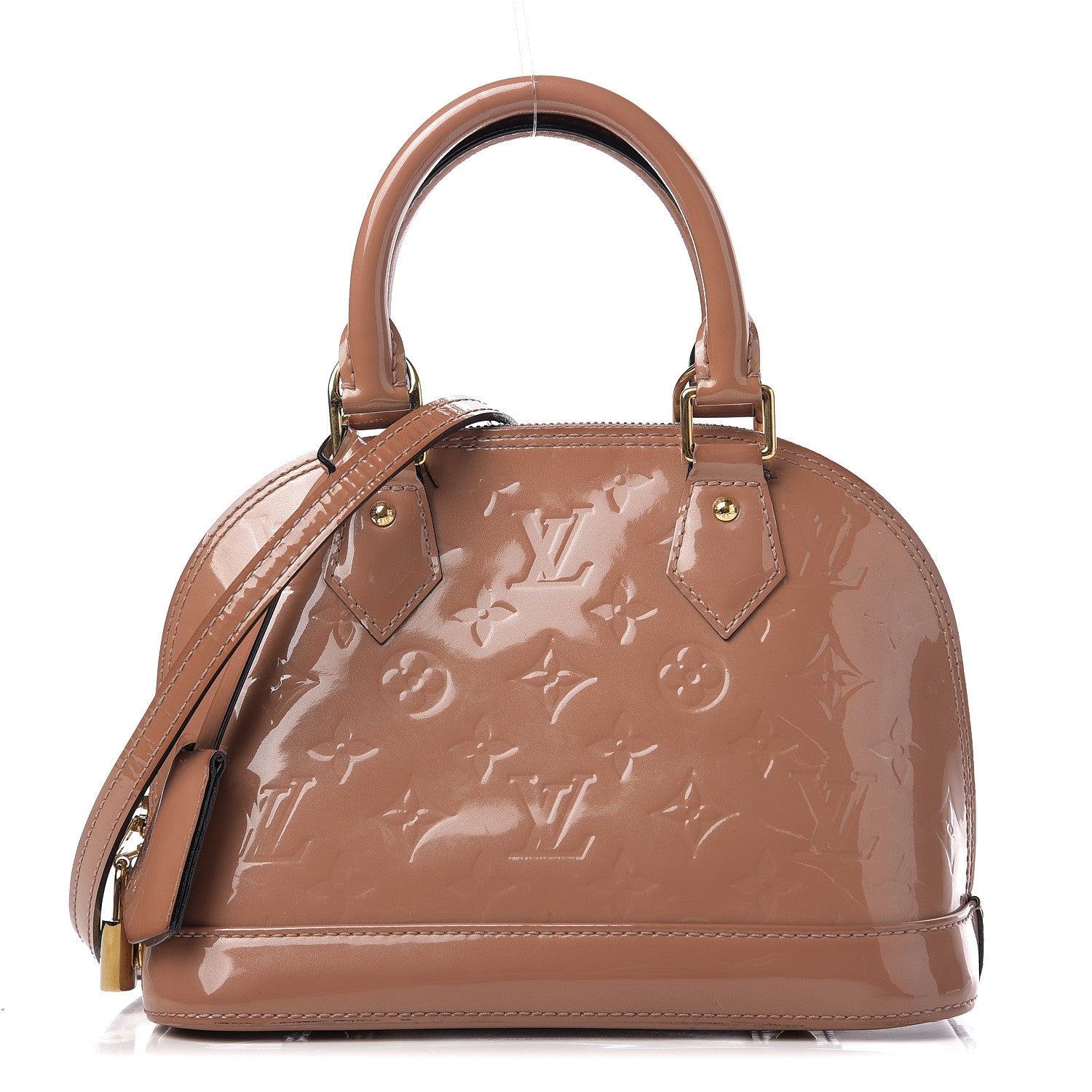 Louis Vuitton Vernis Alma BB Rose Velours 1 of 8