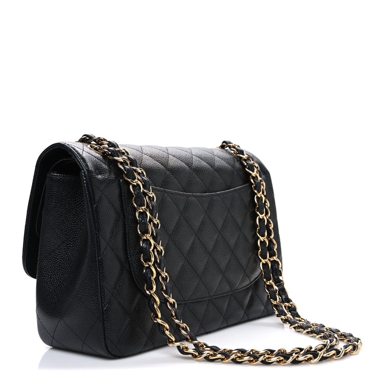 Chanel Caviar Quilted Jumbo Double Flap Black 3 of 12