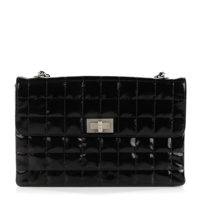 Chanel Patent Chocolate Bar Mademoiselle Flap Black 1 of 8