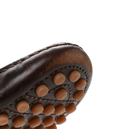 Louis Vuitton Smooth Calfskin Hockenheim Moccasin Loafers 9 Brown 9 of 10