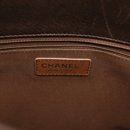 Chanel Metallic Lambskin Pony Hair Quilted Large Paris-Salzburg Front Flap Tote Bronze 8 of 14
