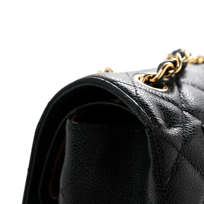 Chanel Caviar Quilted Jumbo Double Flap Black 15 of 16