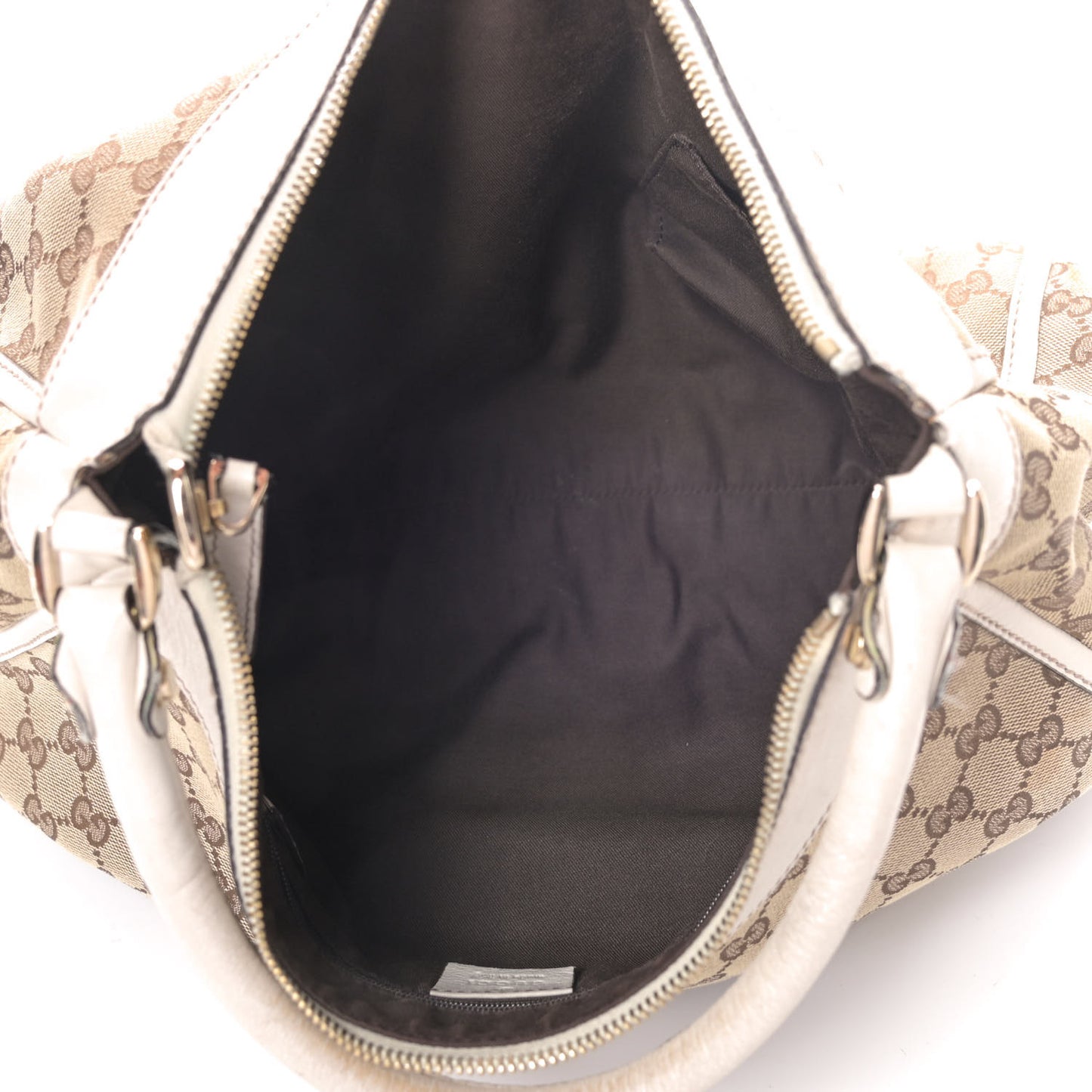 Monogram Large D Gold Hobo Off White