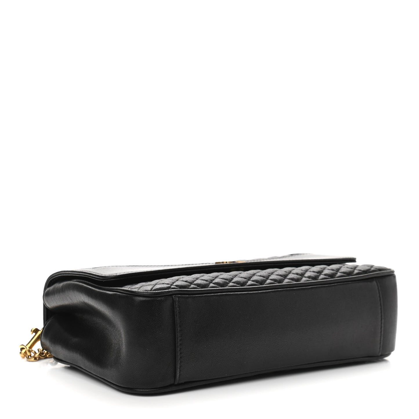 Lambskin Quilted Victoire Shoulder Bag Black