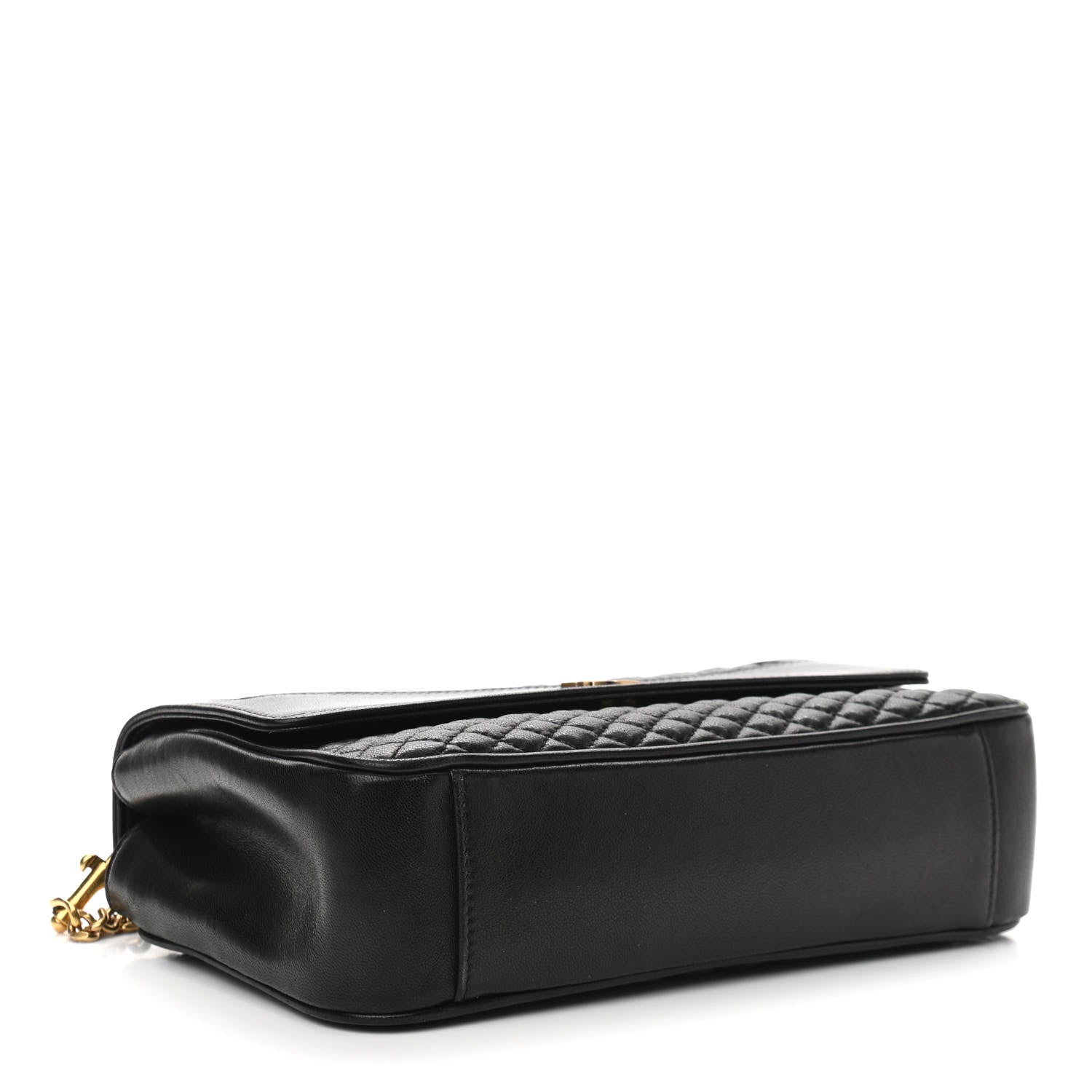 Saint Laurent Lambskin Quilted Victoire Shoulder Bag Black 4 of 13
