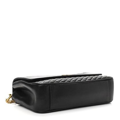 Saint Laurent Lambskin Quilted Victoire Shoulder Bag Black 4 of 13