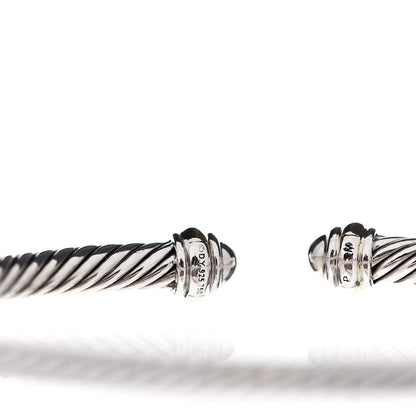 David Yurman Sterling Silver 18K Yellow Gold 4mm Cable Classics Bracelet 3 of 4