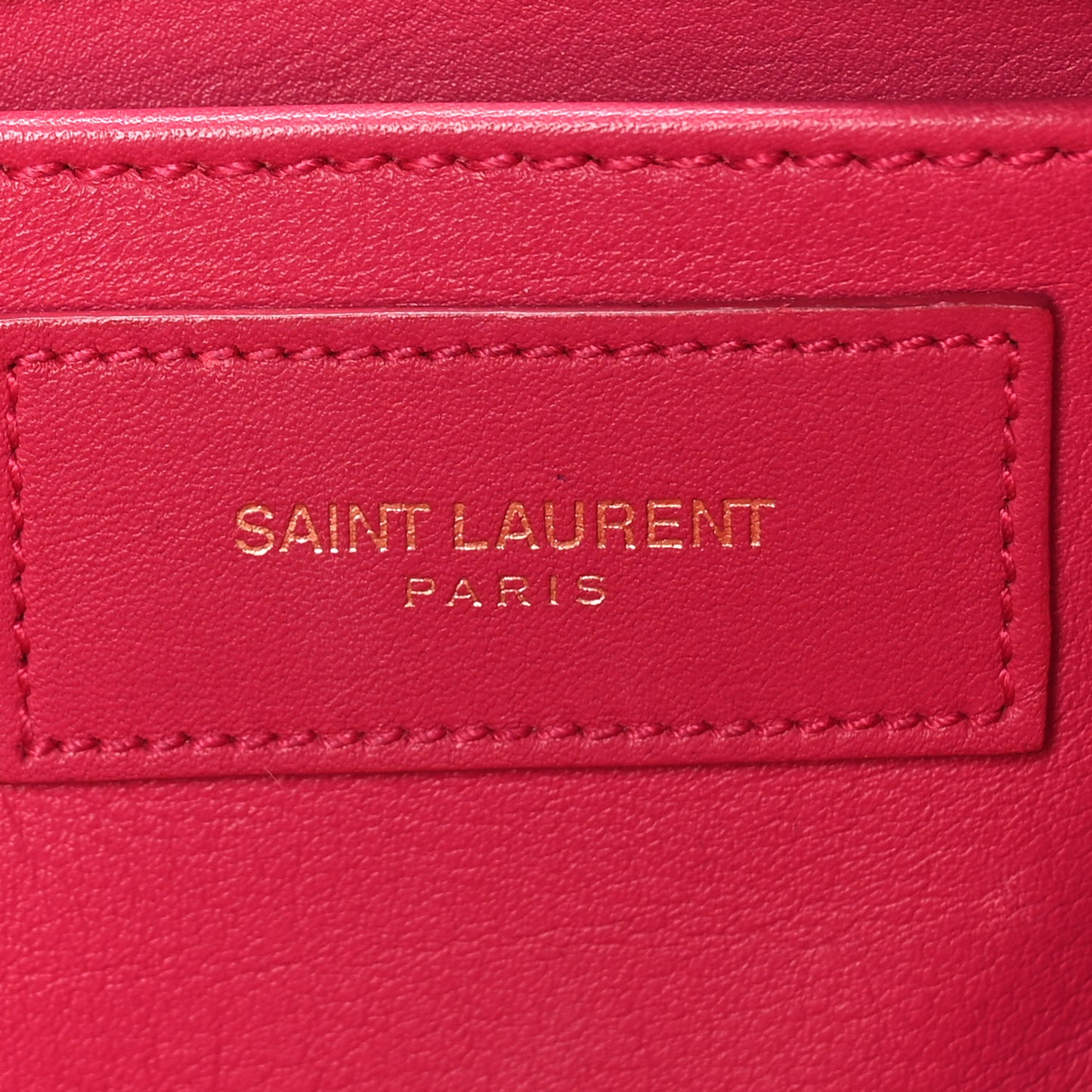 Calfskin Small Classic Y Cabas Fuchsia