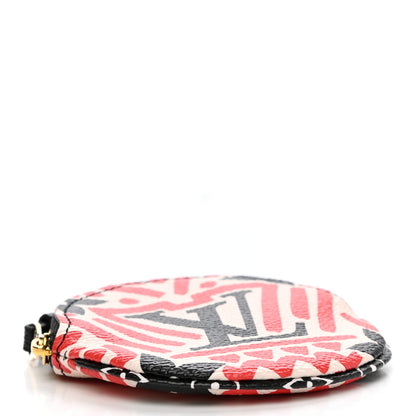 Louis Vuitton Monogram Giant Crafty Round Coin Purse Creme Rouge 4 of 7