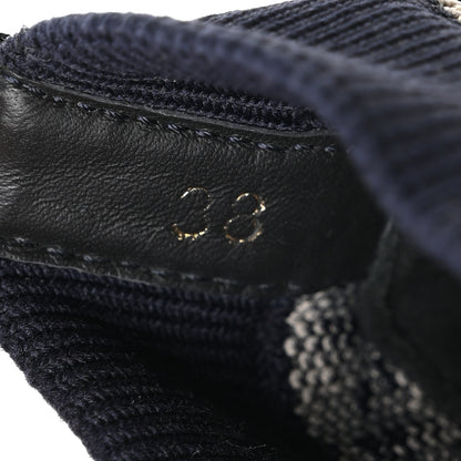 Christian Dior Technical Knit Calfskin Oblique Womens Walk'n Dior Mid Top Sneakers 38 Deep Blue 8 of 8