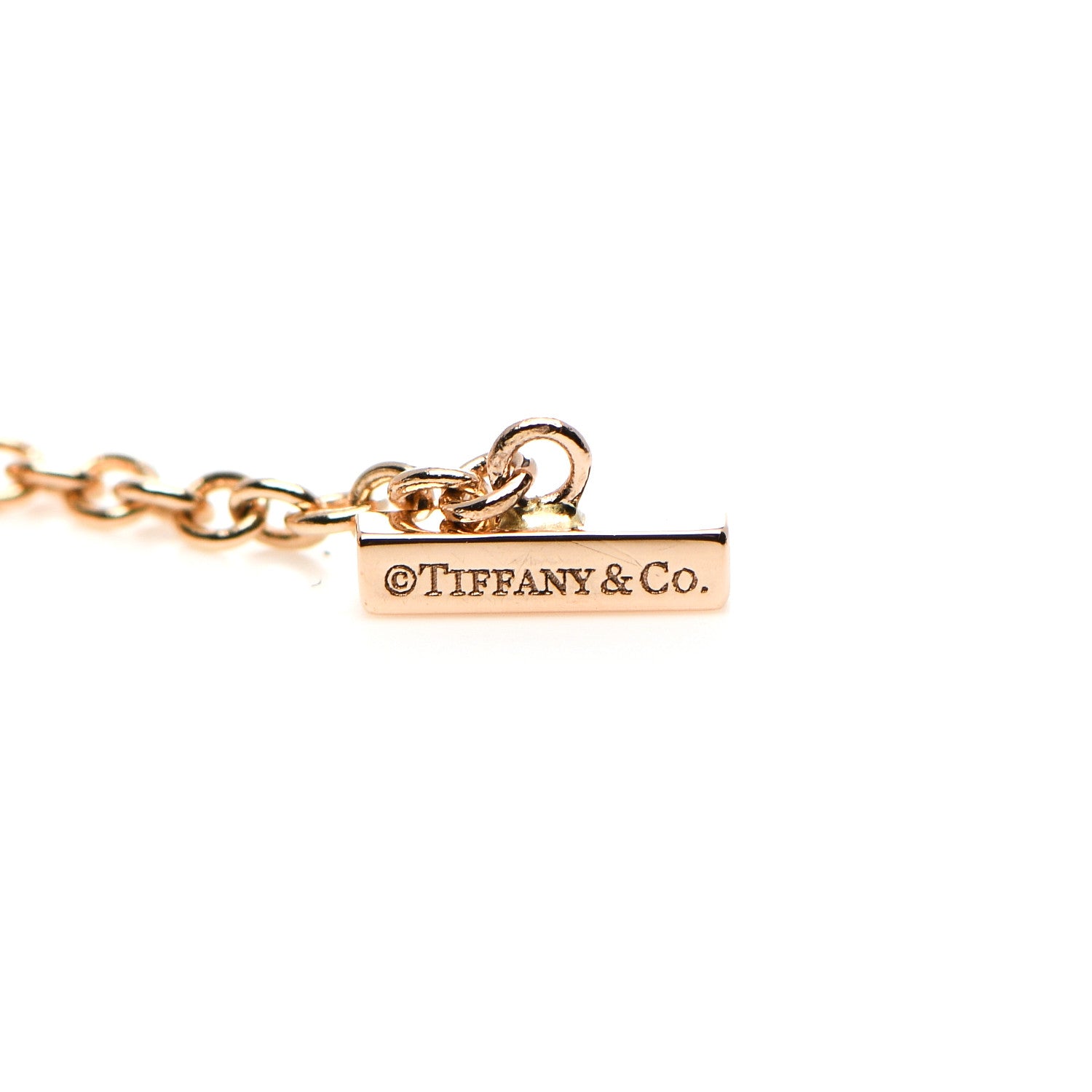Tiffany 18K Rose Gold Mini T Smile Bracelet 4 of 4