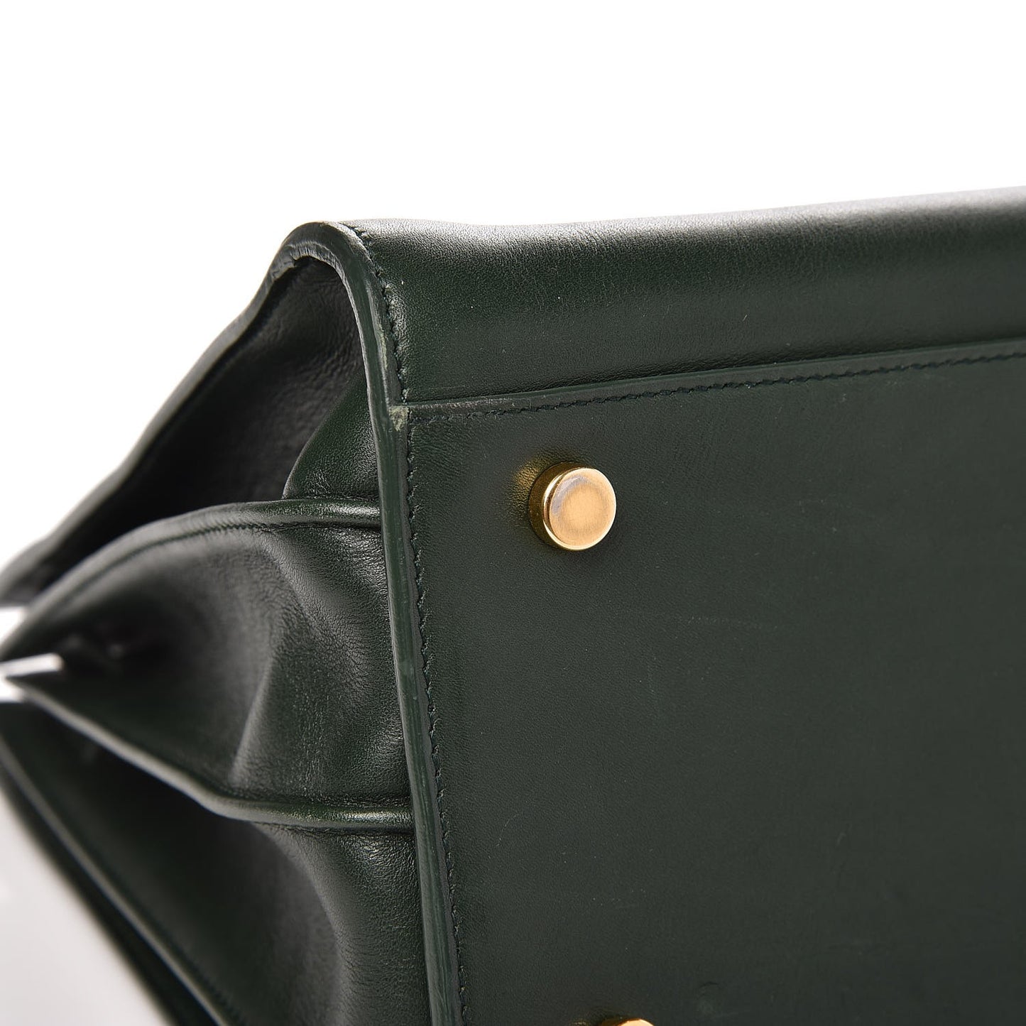 Calfskin Small Sac De Jour Dark Green