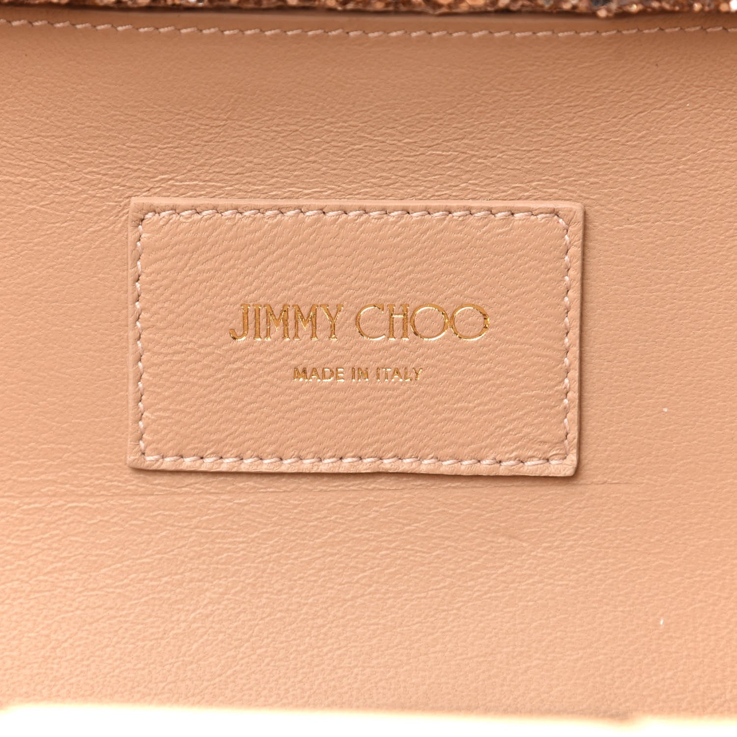 Jimmy Choo Coarse Glitter Ellipse Clutch Ballet Pink 8 of 11