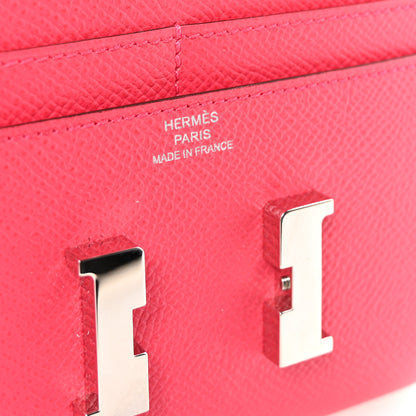 Hermes Epsom Constance Short Wallet Rose Extreme 6 of 7