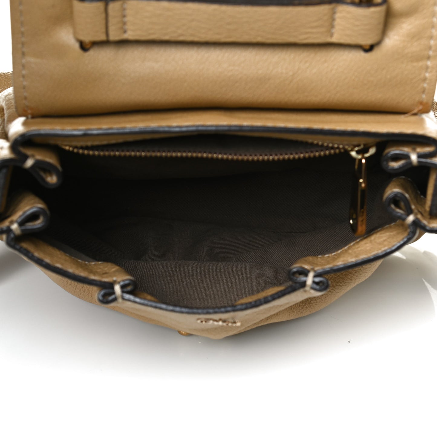 Calfskin Medium Elsie Satchel Greige