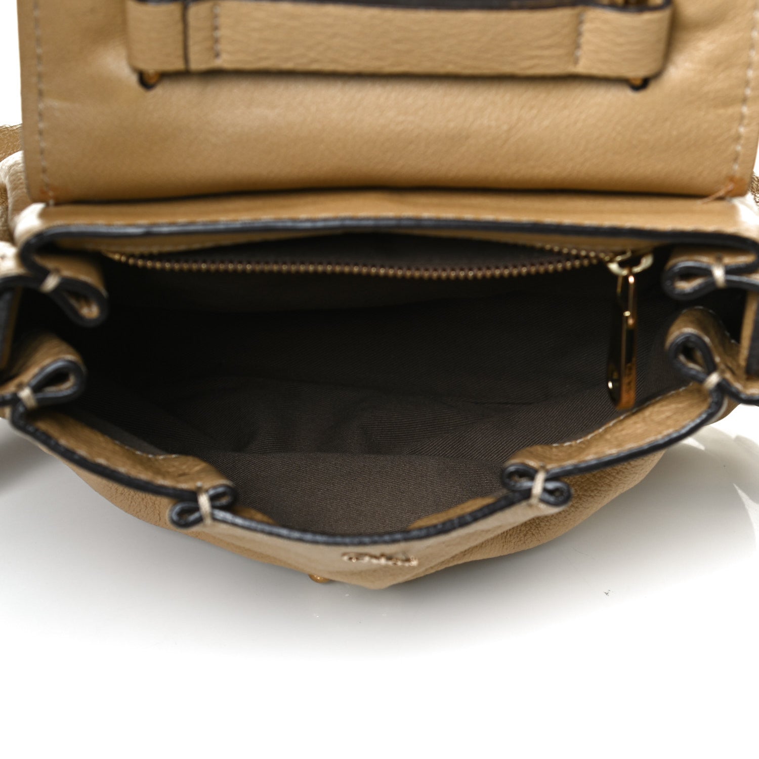Chloe Calfskin Medium Elsie Satchel Greige 5 of 16