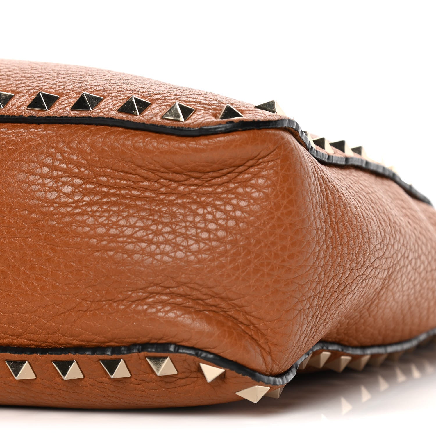 Valentino Garavani Pebbled Calfskin Small Rockstud Flip-Lock Messenger Bag Light Cuir 9 of 21