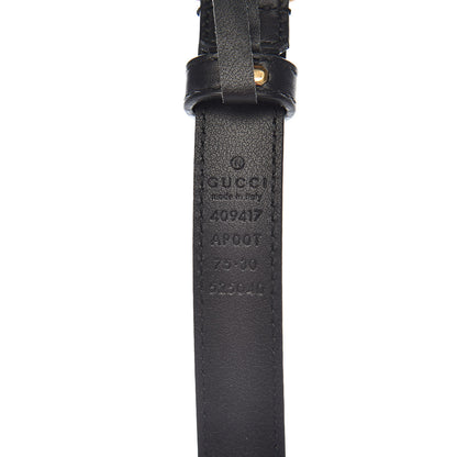 Gucci Calfskin Double G 20mm Belt 75 30 Black 4 of 6
