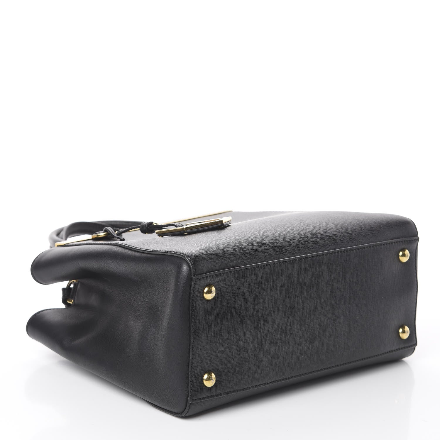 Fendi Vitello Elite Petite 2Jours Tote Black 3 of 8