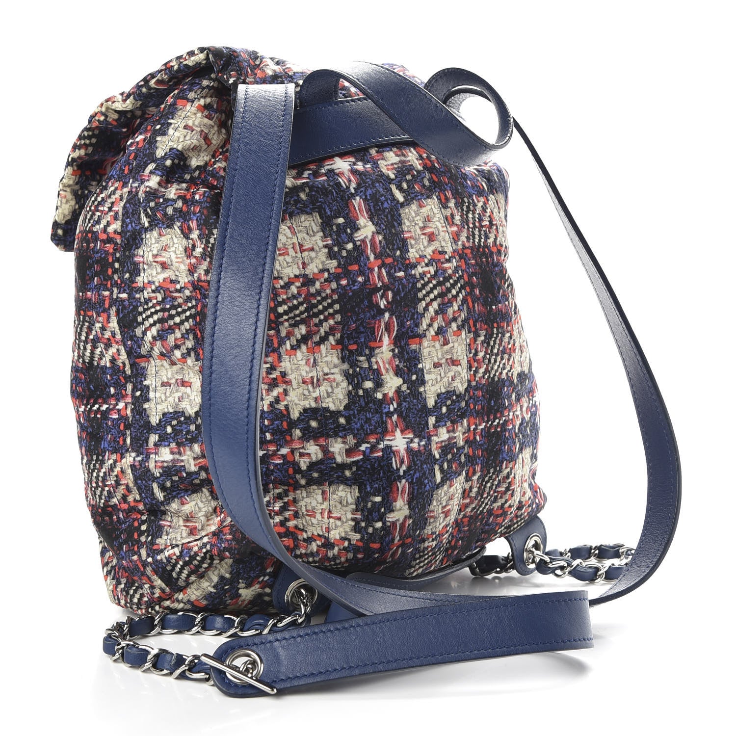 Chanel Lambskin Nylon Tweed Printed Backpack Multicolor 2 of 9