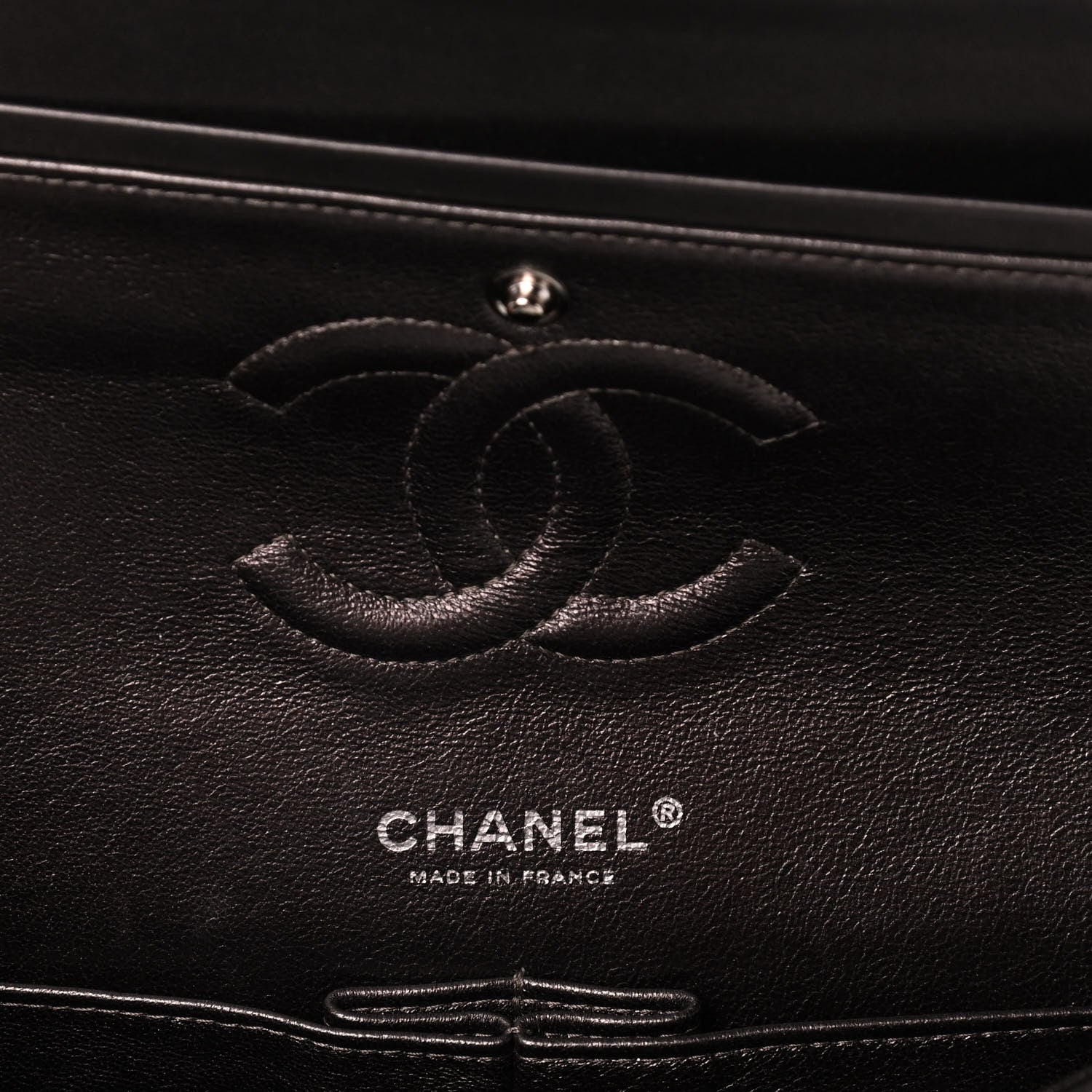 Chanel Lambskin Quilted Medium Double Flap So Black 6 of 13