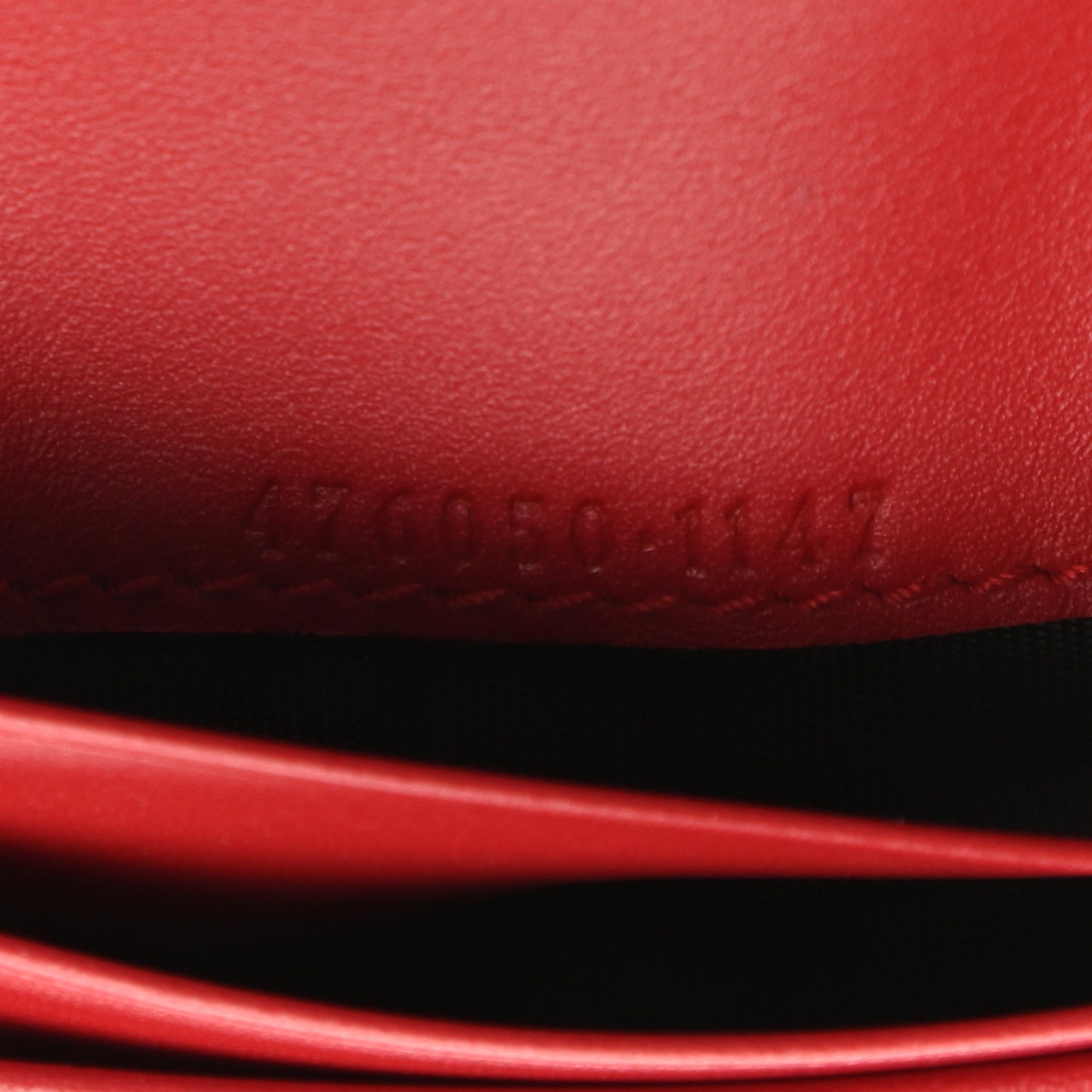 GG Supreme Monogram Cherry Embellished Card Case Wallet Hibiscus Red
