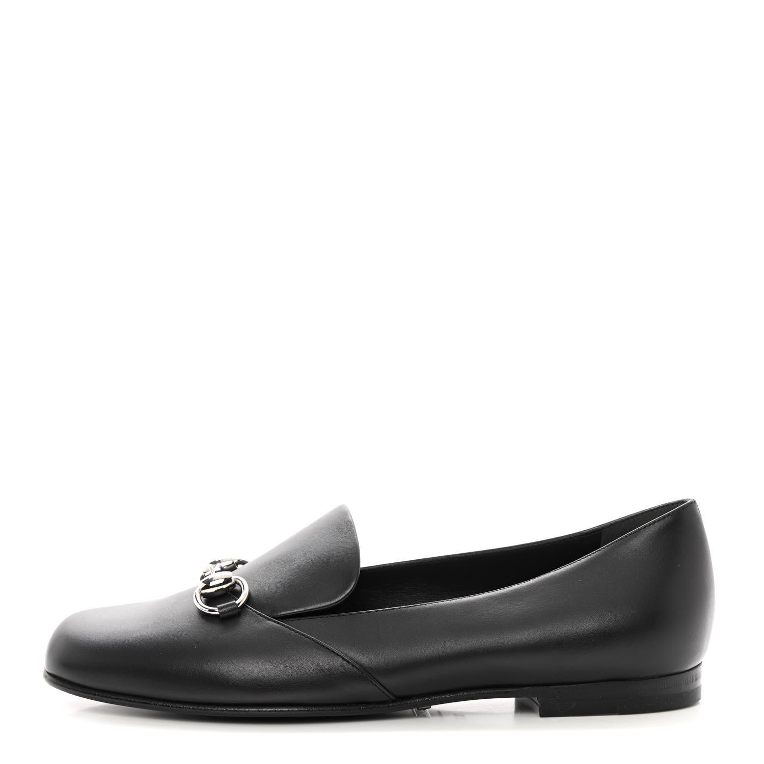 Gucci Calfskin Horsebit Loafers 36.5 Black 1 of 12
