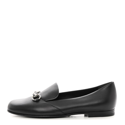 Gucci Calfskin Horsebit Loafers 36.5 Black 1 of 12