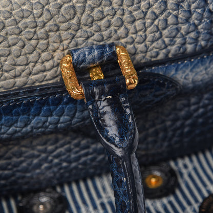 Louis Vuitton Denim Stripes Polka Dot Corsaire Navy 11 of 12