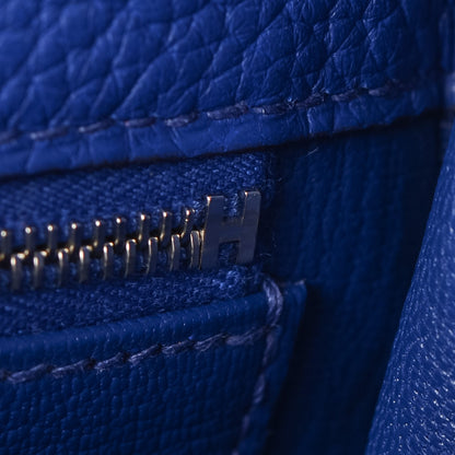 Hermes Taurillon Clemence Kelly Retourne 32 Bleu Electrique 23 of 28