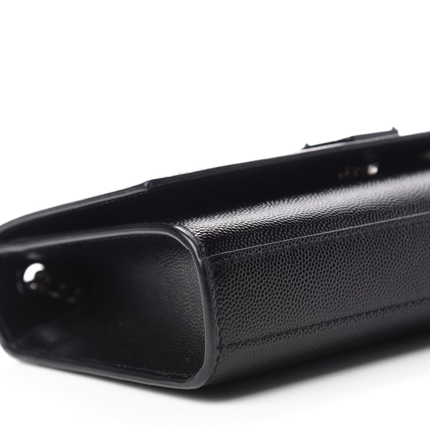 Saint Laurent Grain De Poudre Small Monogram Kate Satchel Black 6 of 10