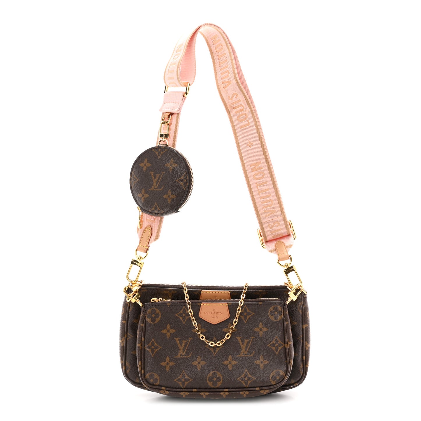 Monogram Multi Pochette Accessories Rose Clair