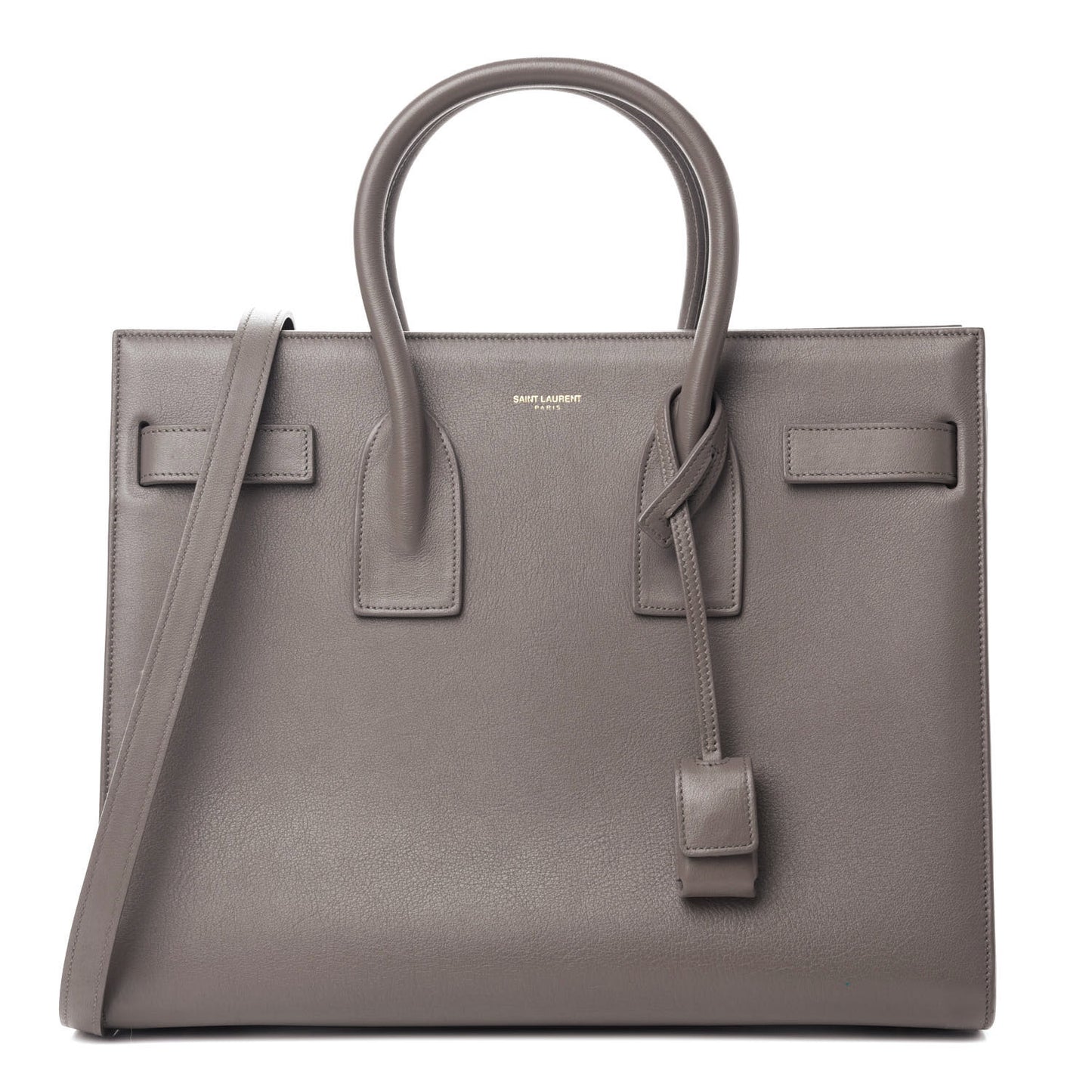 Grained Calfskin Small Sac De Jour Fog