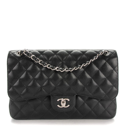 Chanel Caviar Quilted Jumbo Double Flap Black 1 of 8