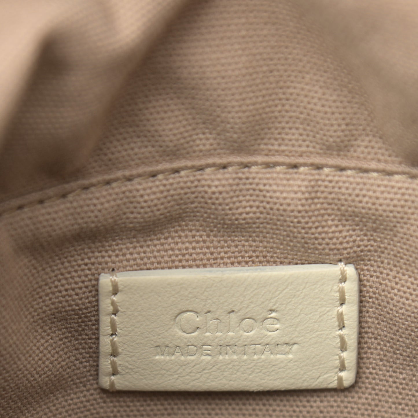 Smooth Calfskin Mini Roy Bucket Bag Natural White