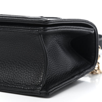 Christian Dior Grained Calfskin Small Diorama Flap Bag Black 8 of 8