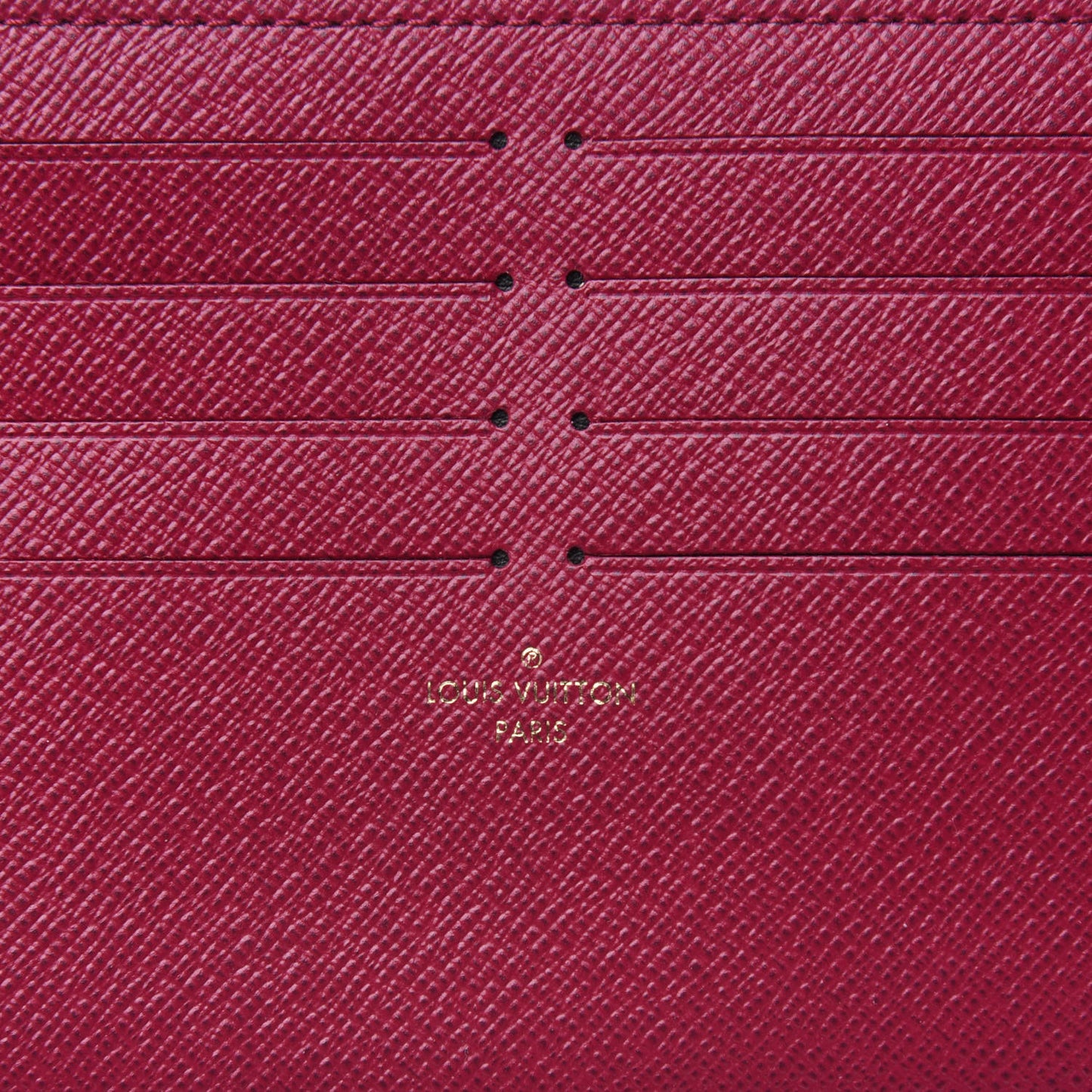 Calfskin Felicie Card Holder Insert Fuchsia