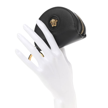 Versace Calfskin Medusa Coin Pouch Black 2 of 8