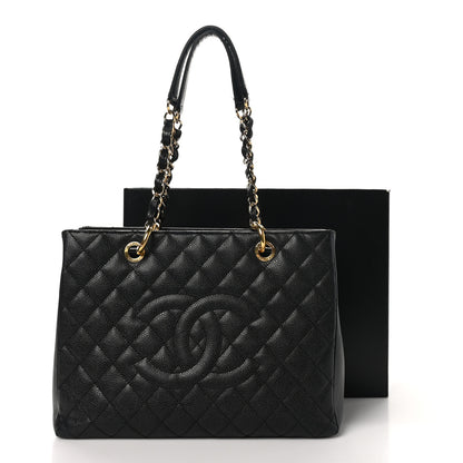 Chanel Caviar Quilted Grand Shopping Tote GST Black 12 of 12