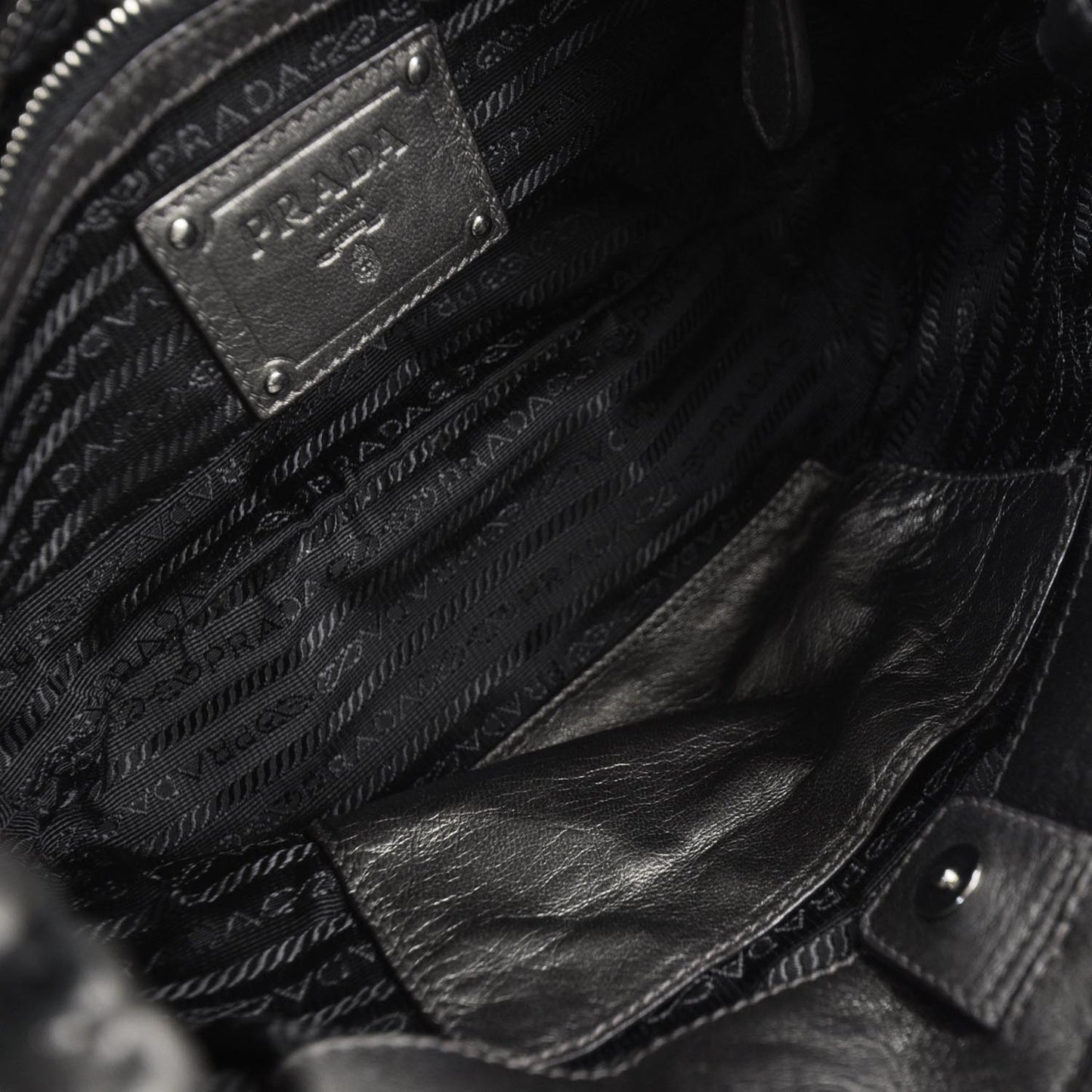 Leather Small Ruffle Bag