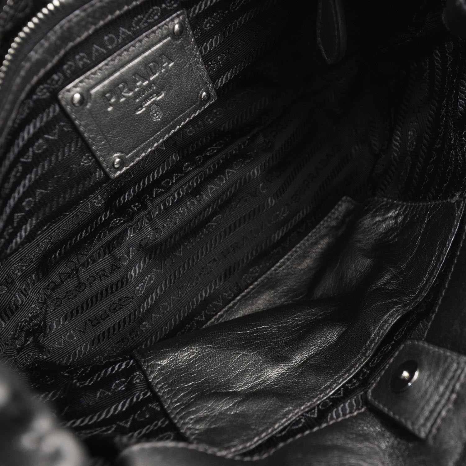 Prada Leather Small Ruffle Bag 6 of 9
