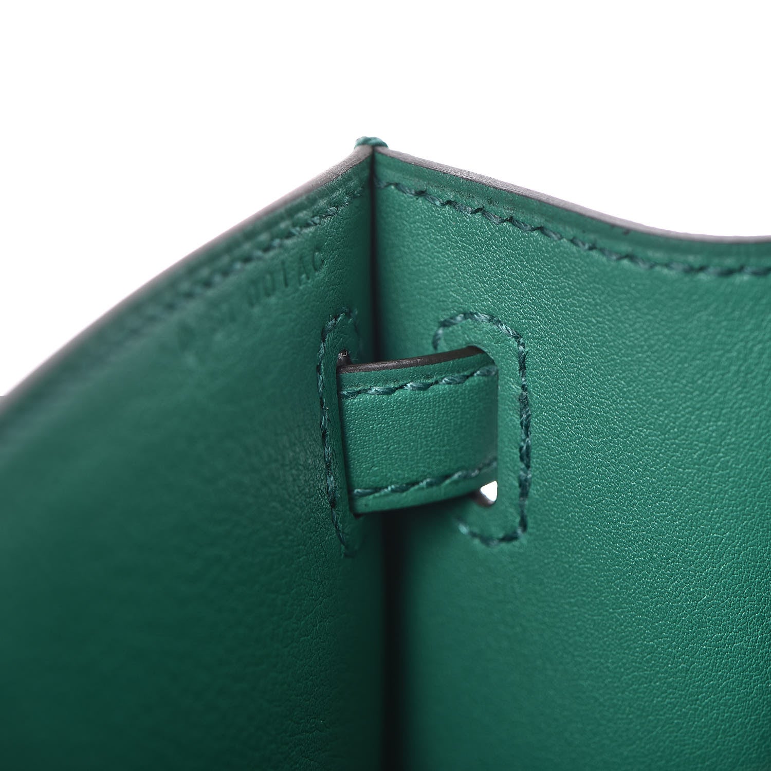 Hermes Swift Kelly Pochette Clutch Vert Vertigo 22 of 29