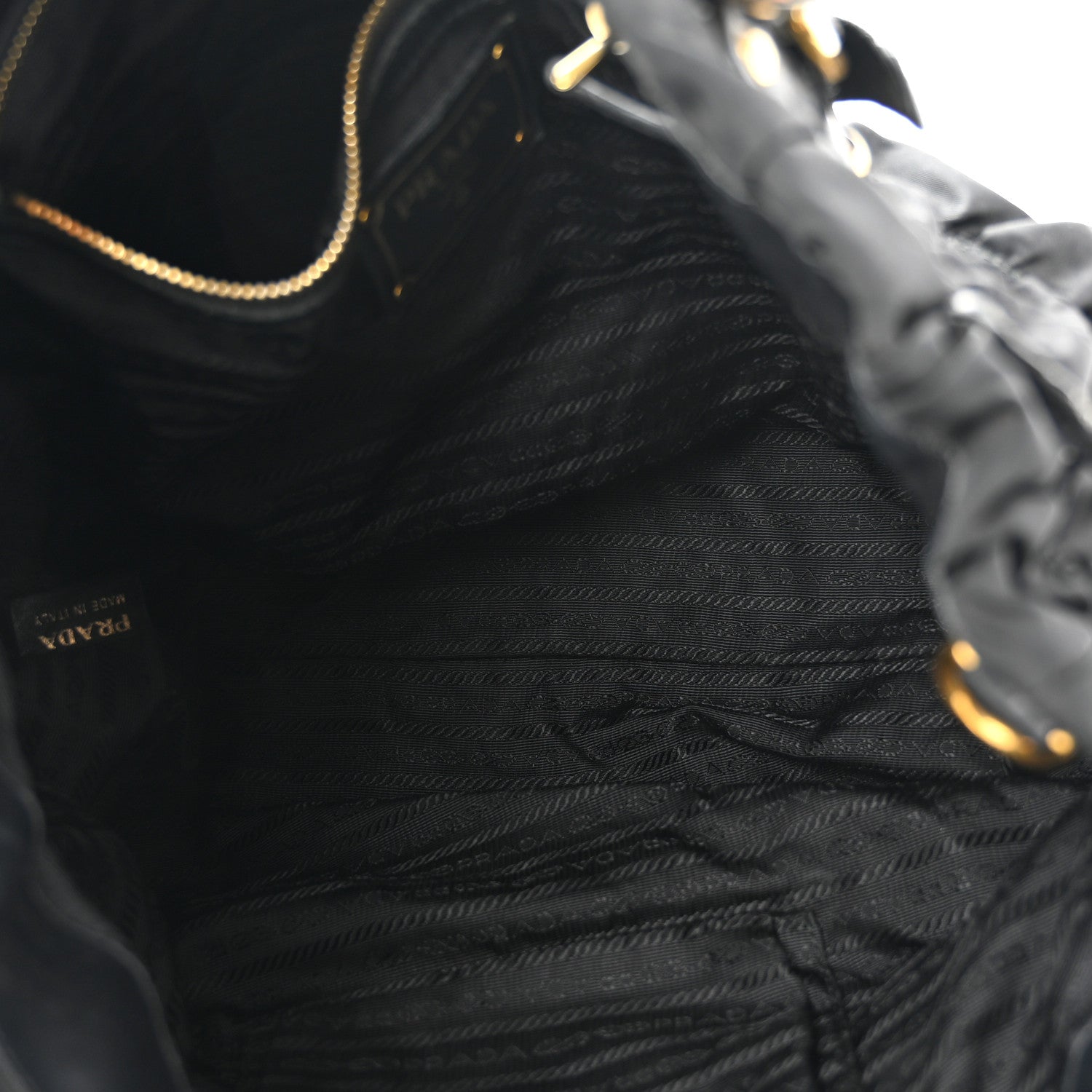 Prada Tessuto Nylon Gaufre Tote Black 5 of 12